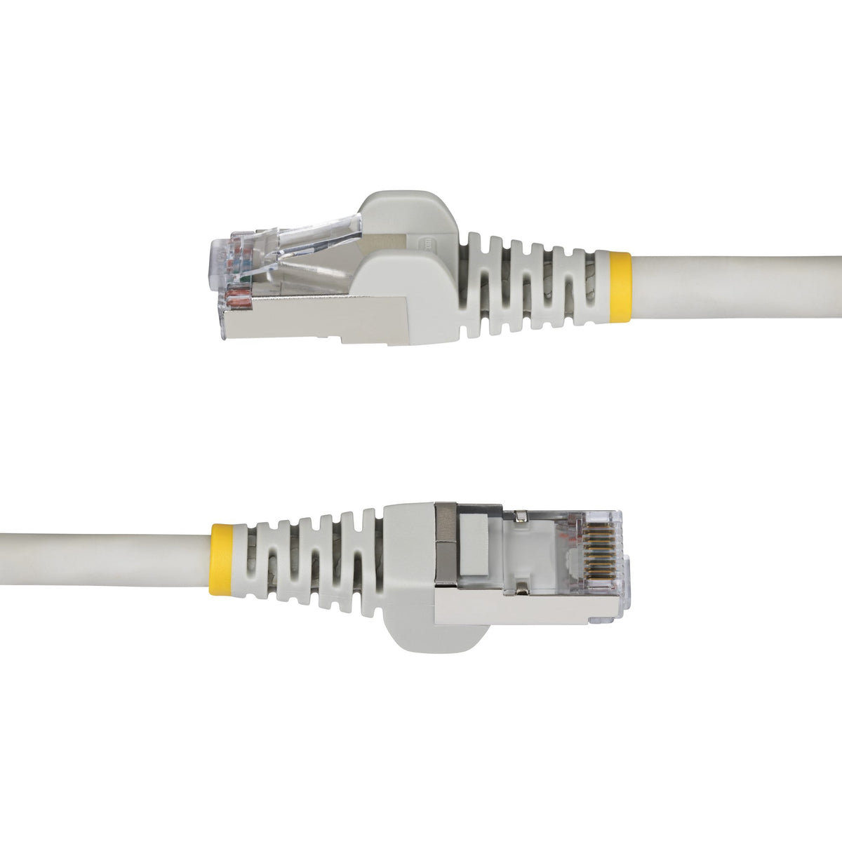 STARTECH .com networking cable Grey 15,2 m S/FTP (S-STP) Round (NLGR-50F-CAT6A-PATCH) - Cartouches Certifiees