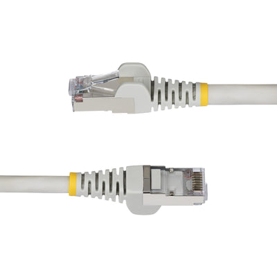 STARTECH .com networking cable Grey 15,2 m S/FTP (S-STP) Round (NLGR-50F-CAT6A-PATCH) - Cartouches Certifiees