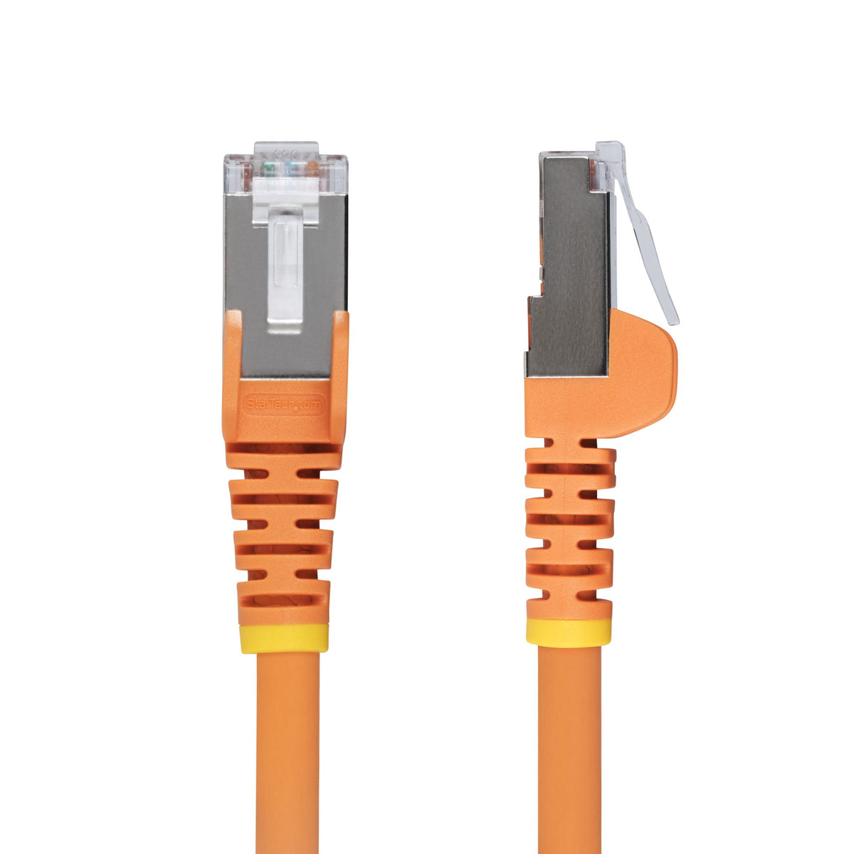 STARTECH .com networking cable Orange 3 m S/FTP (S-STP) Round (NLOR-10F-CAT6A-PATCH) - Cartouches Certifiees