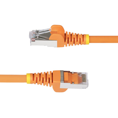 STARTECH .com networking cable Orange 3 m S/FTP (S-STP) Round (NLOR-10F-CAT6A-PATCH) - Cartouches Certifiees