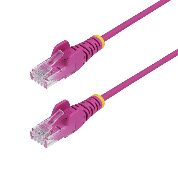 STARTECH .com networking cable Pink 0,2 m Cat6 U/UTP (UTP) Round (N6PAT6INPKS) - Cartouches Certifiees