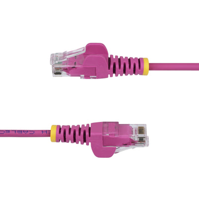 STARTECH .com networking cable Pink 0,2 m Cat6 U/UTP (UTP) Round (N6PAT6INPKS) - Cartouches Certifiees