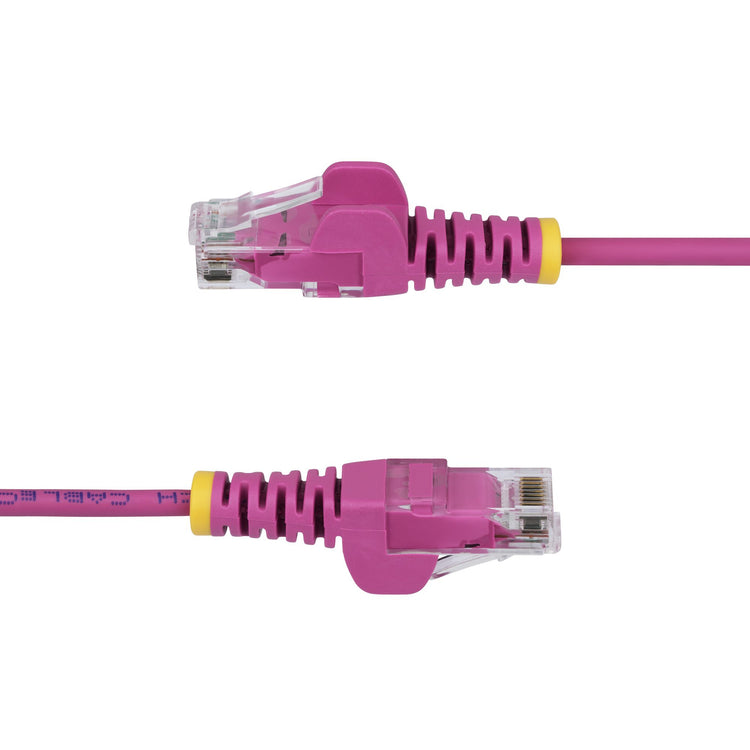 STARTECH .com networking cable Pink 0,2 m Cat6 U/UTP (UTP) Round (N6PAT6INPKS) - Cartouches Certifiees