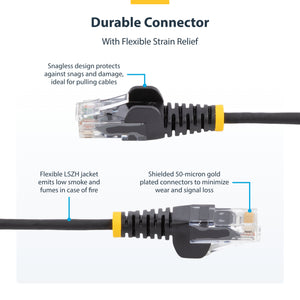 STARTECH .com networking cable Pink 0,2 m Cat6 U/UTP (UTP) Round (N6PAT6INPKS) - Cartouches Certifiees