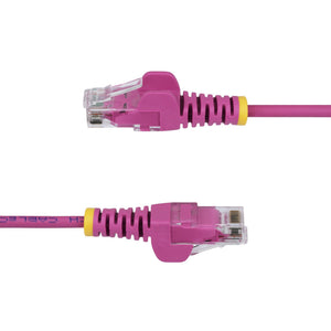 STARTECH .com networking cable Pink 0,6 m Cat6 U/UTP (UTP) Round (N6PAT2PKS) - Cartouches Certifiees