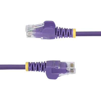STARTECH .com networking cable Purple 0,2 m Cat6 U/UTP (UTP) Round (N6PAT6INPLS) - Cartouches Certifiees