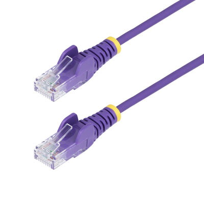 STARTECH .com networking cable Purple 0,2 m Cat6 U/UTP (UTP) Round (N6PAT9INPLS) - Cartouches Certifiees
