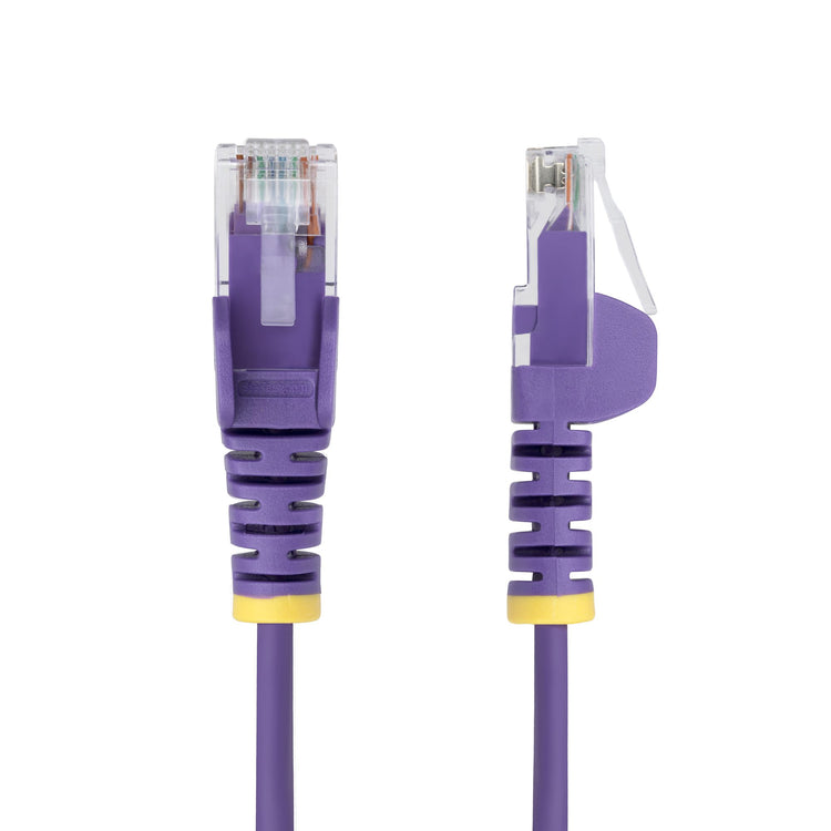 STARTECH .com networking cable Purple 0,2 m Cat6 U/UTP (UTP) Round (N6PAT9INPLS) - Cartouches Certifiees