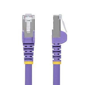 STARTECH .com networking cable Purple 15,2 m S/FTP (S-STP) Round (NLPL-50F-CAT6A-PATCH) - Cartouches Certifiees