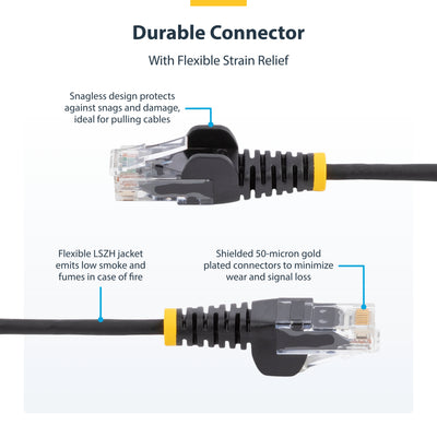 STARTECH .com networking cable Red 4,6 m Cat6 U/UTP (UTP) Round (N6PAT15RDS) - Cartouches Certifiees