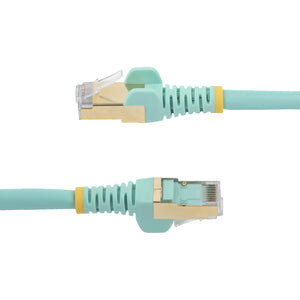 STARTECH .com networking cable Turquoise 0,9 m Cat6a (C6ASPAT3AQ) - Cartouches Certifiees