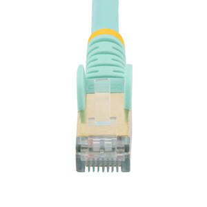 STARTECH .com networking cable Turquoise 0,9 m Cat6a (C6ASPAT3AQ) - Cartouches Certifiees
