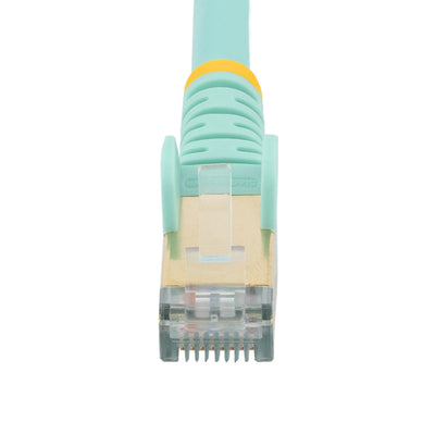 STARTECH .com networking cable Turquoise 0,9 m Cat6a (C6ASPAT3AQ) - Cartouches Certifiees