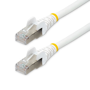 STARTECH .com networking cable White 2,1 m S/FTP (S-STP) Round (NLWH-7F-CAT6A-PATCH) - Cartouches Certifiees