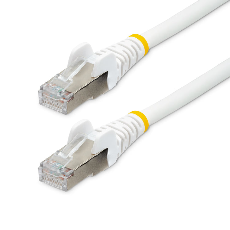 STARTECH .com networking cable White 2,7 m S/FTP (S-STP) Round (NLWH-9F-CAT6A-PATCH) - Cartouches Certifiees