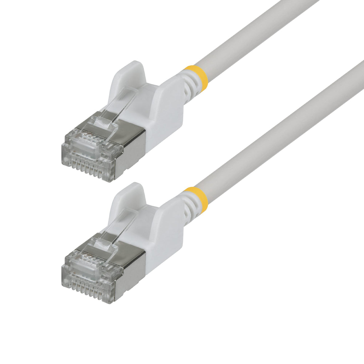 STARTECH .com networking cable White 3,05 m Cat6a U/FTP (STP) Round (N6APATSTP34WHS-10FT) - Cartouches Certifiees
