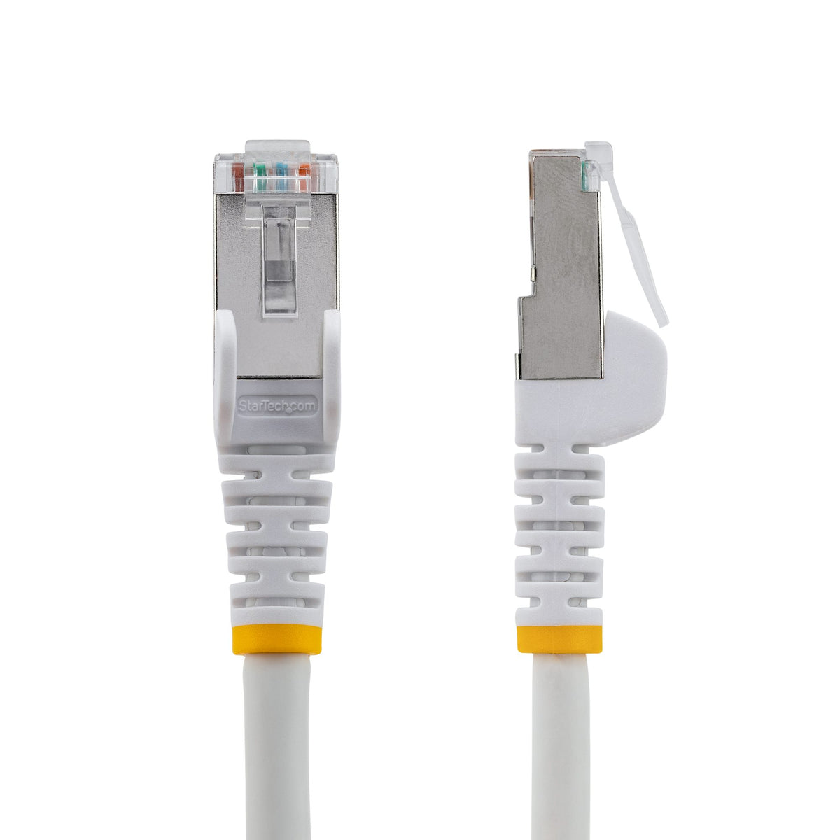 STARTECH .com networking cable White 30,5 m Cat6a S/FTP (S-STP) Round (NLWH-100F-6A-PATCH) - Cartouches Certifiees