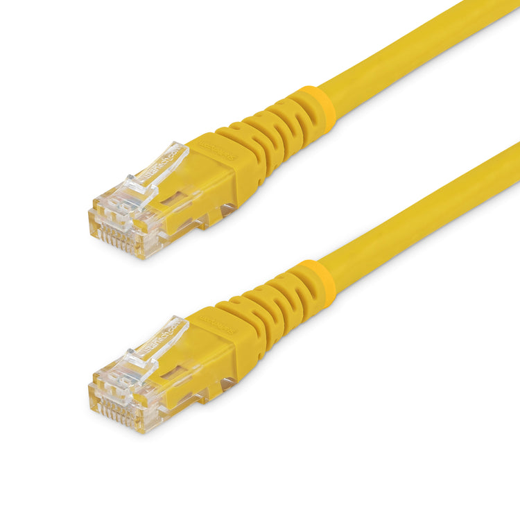 STARTECH .com networking cable Yellow 10,67 m Cat6 U/UTP (UTP) (C6PATCH35YL) - Cartouches Certifiees