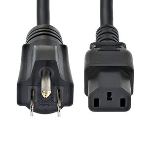 STARTECH .com power cable Black 1,8 m NEMA 5-15P C13 coupler (6FT-LC10A-POWERCORD) - Cartouches Certifiees