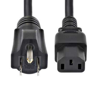 STARTECH .com power cable Black 1,8 m NEMA 5-15P C13 coupler (6FT-LC10A-POWERCORD) - Cartouches Certifiees