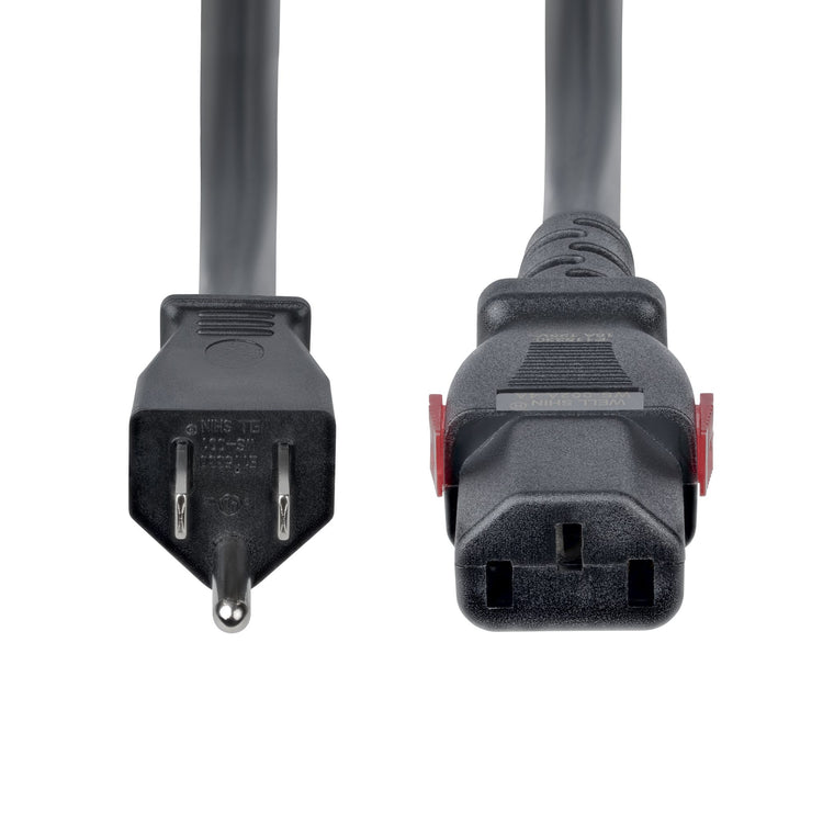 STARTECH .com power cable Black 2 m NEMA 5-15P C13 coupler (6FT-LC15A-POWERCORD) - Cartouches Certifiees