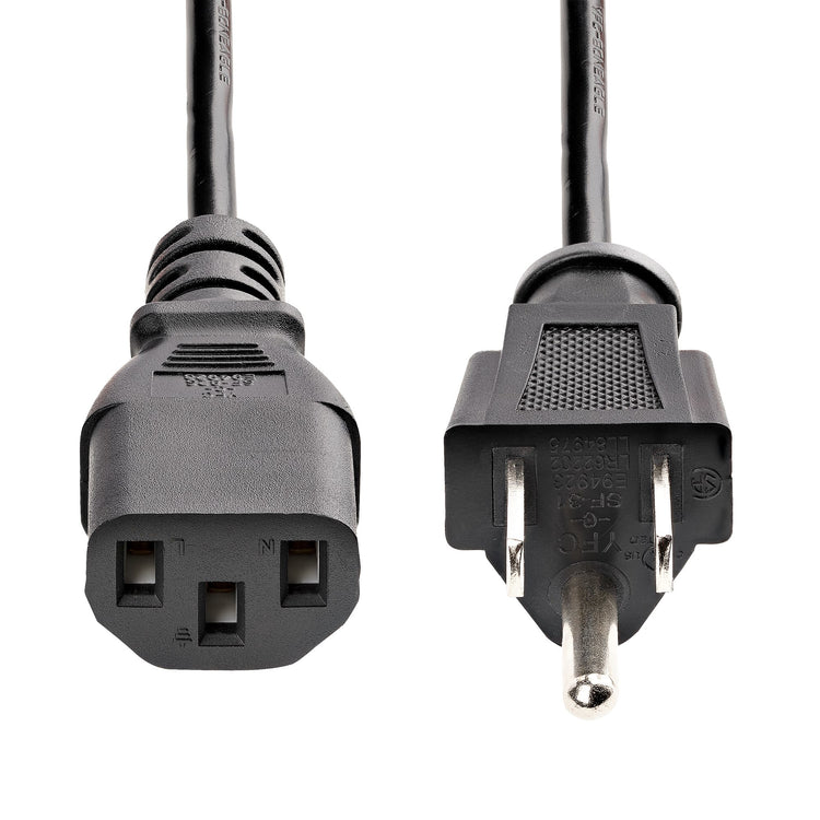 STARTECH .com power cable Black 6,1 m NEMA 5-15P C13 coupler (PXT10120) - Cartouches Certifiees