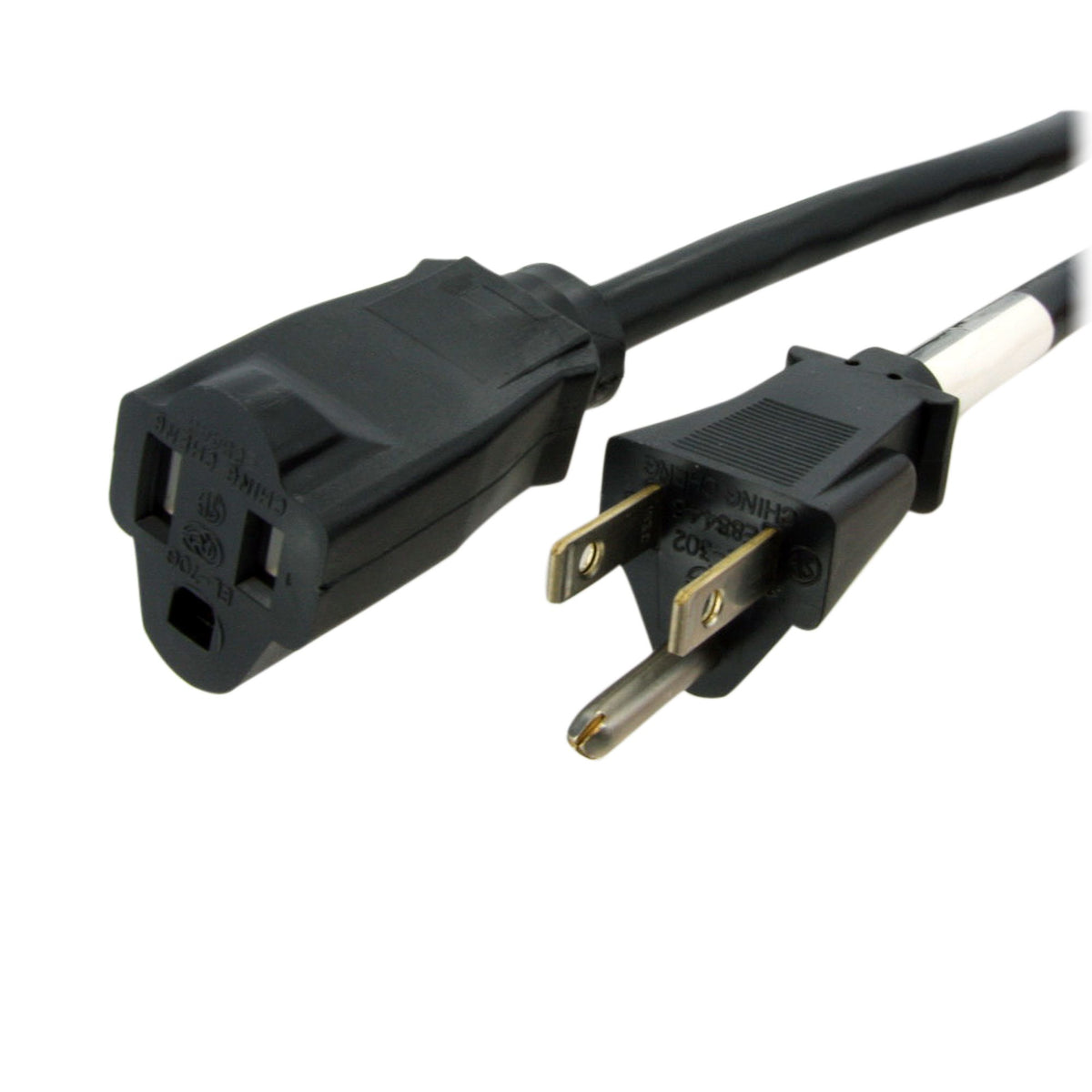 STARTECH .com power cable Black 7,62 m NEMA 5-15P NEMA 5-15R (PAC10125) - Cartouches Certifiees