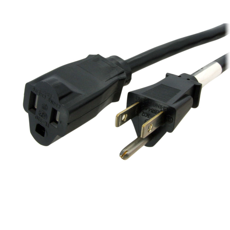 STARTECH .com power cable Black 7,62 m NEMA 5-15P NEMA 5-15R (PAC10125) - Cartouches Certifiees