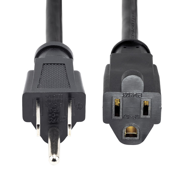 STARTECH .com power cable Black 7,62 m NEMA 5-15P NEMA 5-15R (PAC10125) - Cartouches Certifiees
