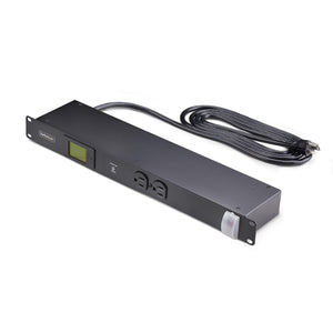 STARTECH .com power distribution unit (PDU) 12 AC outlet(s) 1U Black (12NM8-RACK-MOUNT-PDU) - Cartouches Certifiees