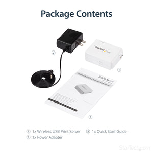 STARTECH .com print server Ethernet LAN/Wireless LAN White (PM1115UW) - Cartouches Certifiees