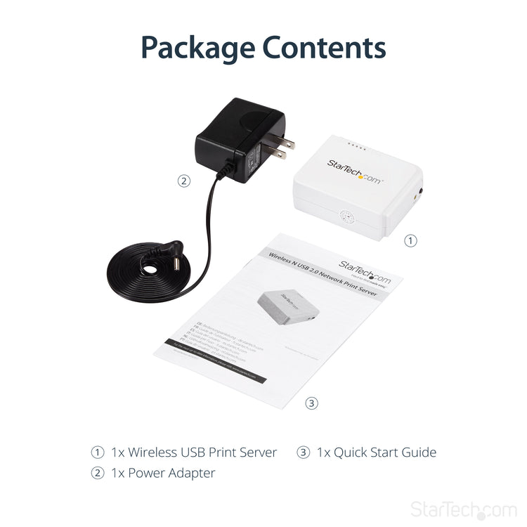 STARTECH .com print server Ethernet LAN/Wireless LAN White (PM1115UW) - Cartouches Certifiees