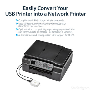 STARTECH .com print server Ethernet LAN/Wireless LAN White (PM1115UW) - Cartouches Certifiees