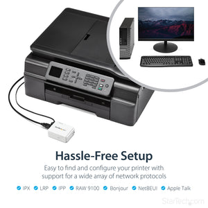 STARTECH .com print server Ethernet LAN/Wireless LAN White (PM1115UW) - Cartouches Certifiees