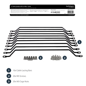 STARTECH .com rack accessory Cable lacing bar (CMLB104) - Cartouches Certifiees