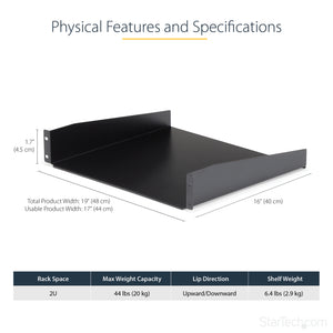 STARTECH .com rack accessory Shelf (CABSHELF) - Cartouches Certifiees