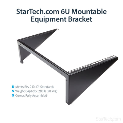 STARTECH .com rack cabinet 6U Wall mounted rack Black (RK619WALLV) - Cartouches Certifiees