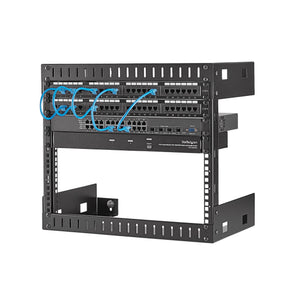 STARTECH .com rack cabinet 8U Wall mounted rack Black (RK812WALLO) - Cartouches Certifiees