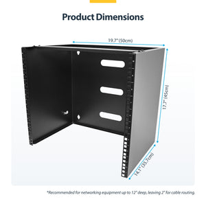 STARTECH .com rack cabinet Wall mounted rack Black (RACK-10U-14-BRACKET) - Cartouches Certifiees