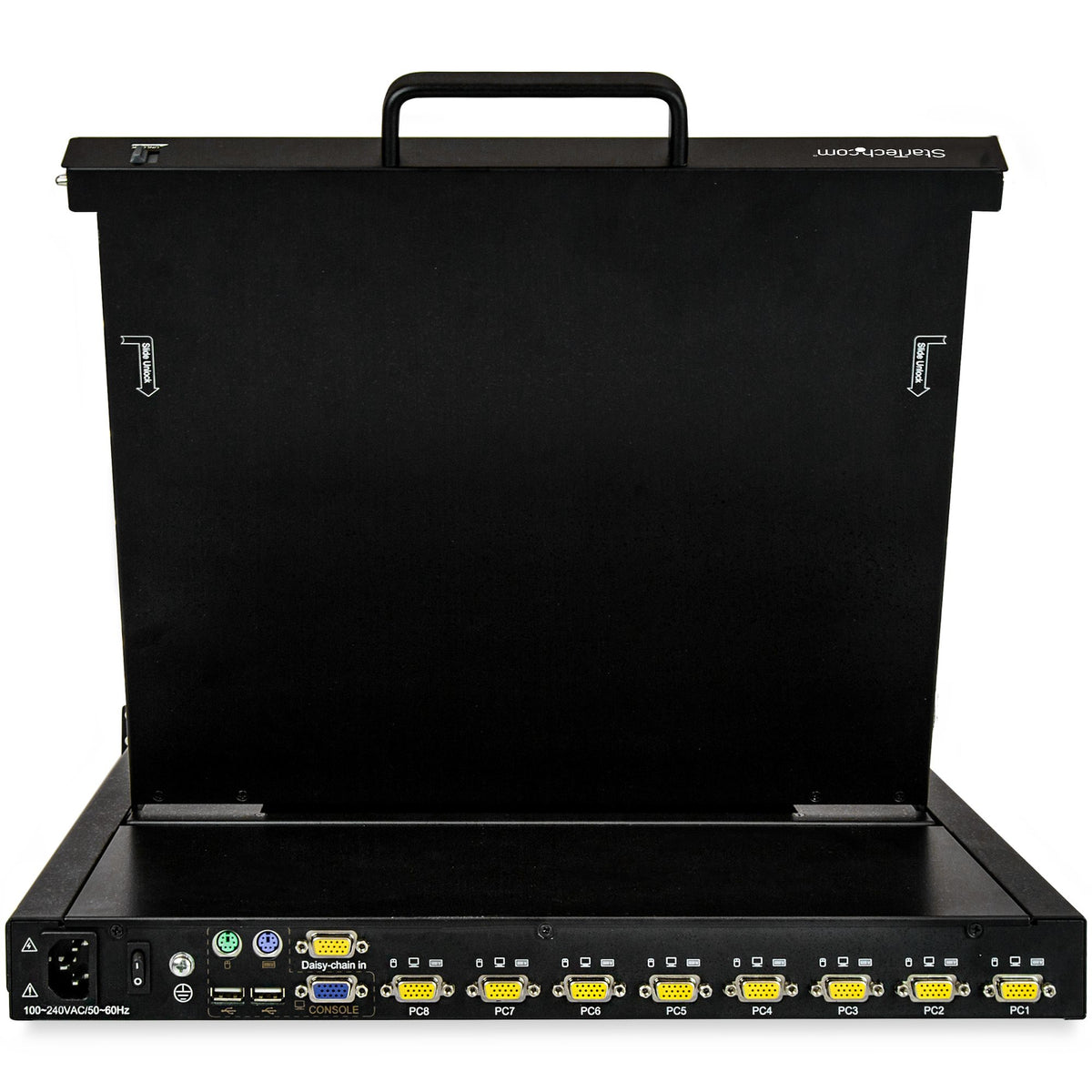 STARTECH .com rack console 43,2 cm (17") 1280 x 1024 pixels Steel Black 1U (RKCONS1708K) - Cartouches Certifiees