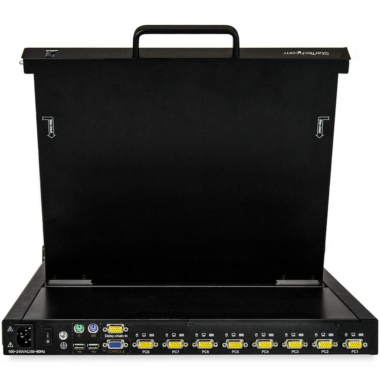 STARTECH .com rack console 43,2 cm (17") 1280 x 1024 pixels Steel Black 1U (RKCONS1708K) - Cartouches Certifiees