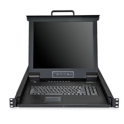 STARTECH .com rack console 43,2 cm (17") 1280 x 1024 pixels Steel Black 1U (RKCONS1708K) - Cartouches Certifiees