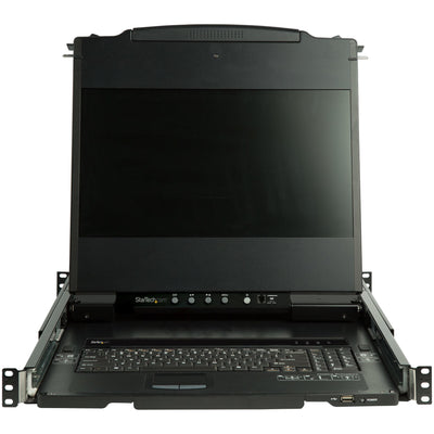 STARTECH .com rack console 43,9 cm (17.3") 1920 x 1080 pixels Steel Black 1U (RKCOND17HD) - Cartouches Certifiees