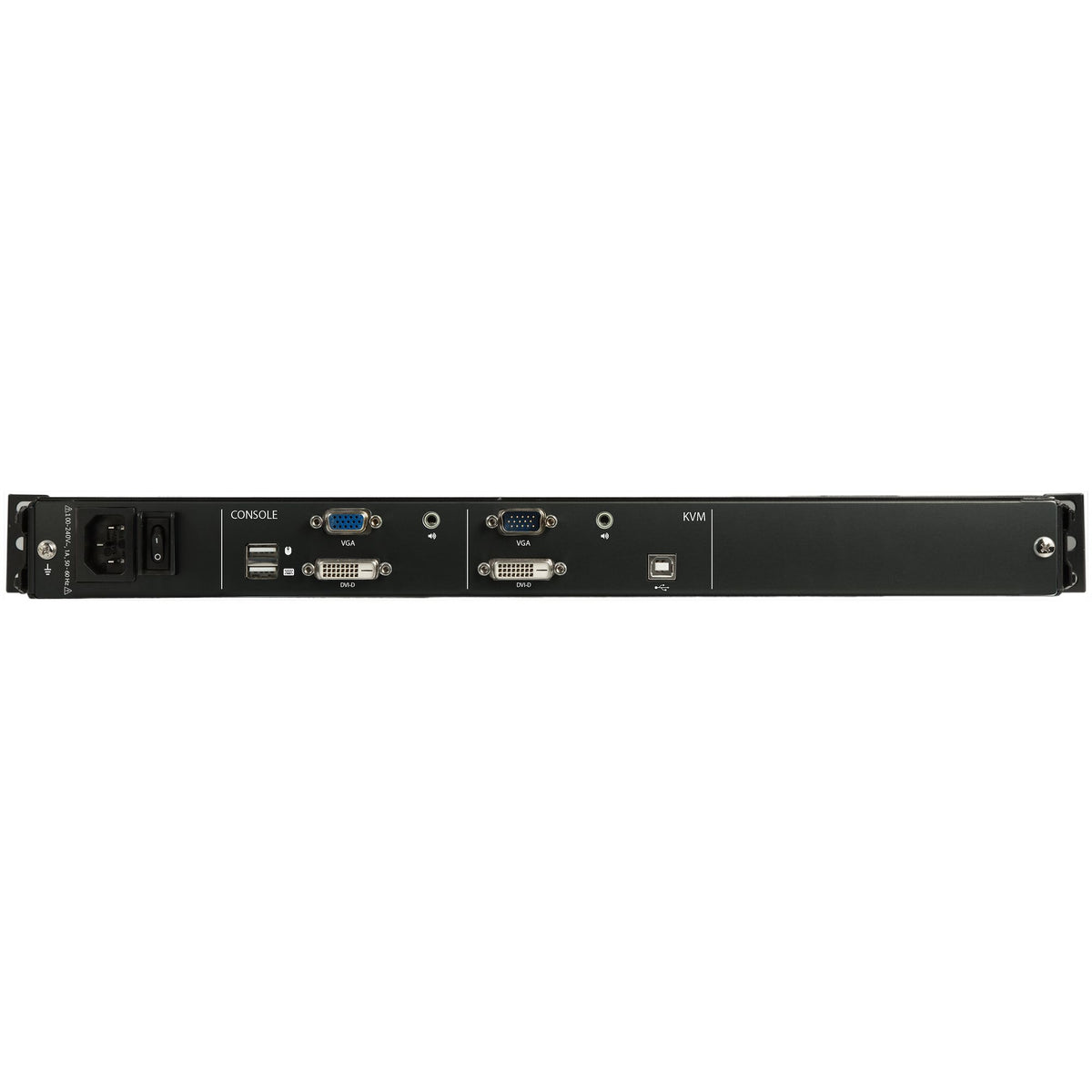STARTECH .com rack console 43,9 cm (17.3") 1920 x 1080 pixels Steel Black 1U (RKCOND17HD) - Cartouches Certifiees