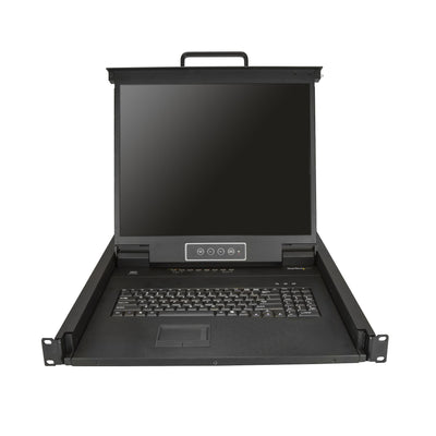 STARTECH .com rack console 48,3 cm (19") 1280 x 1024 pixels Steel Black 1U (RKCONS1908K) - Cartouches Certifiees