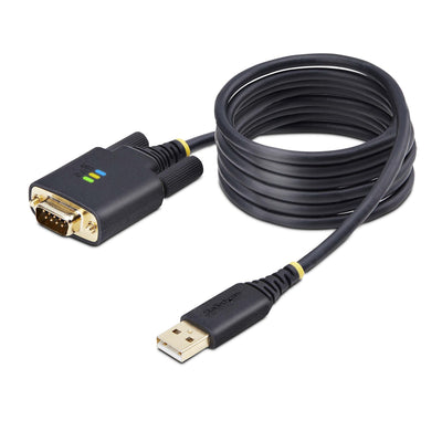 STARTECH .com serial cable Black 2 m USB Type-A DB-9 (1P6FFC-USB-SERIAL) - Cartouches Certifiees