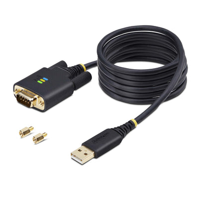 STARTECH .com serial cable Black 2 m USB Type-A DB-9 (1P6FFC-USB-SERIAL) - Cartouches Certifiees