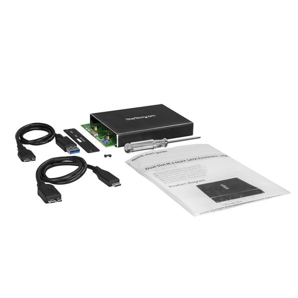 STARTECH .com storage drive enclosure SSD enclosure Black M.2 (SM22BU31C3R) - Cartouches Certifiees