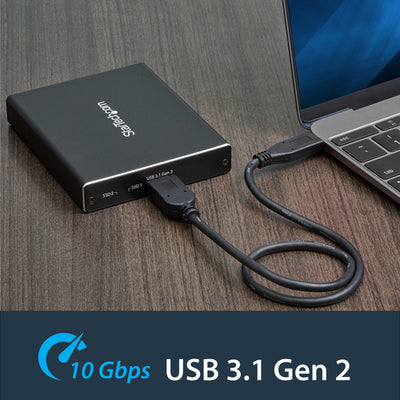STARTECH .com storage drive enclosure SSD enclosure Black M.2 (SM22BU31C3R) - Cartouches Certifiees