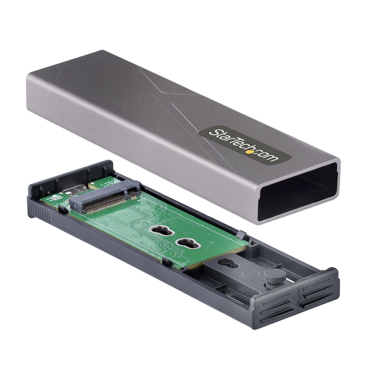STARTECH .com storage drive enclosure SSD enclosure Grey M.2 (M2-USB-C-NVME-SATA) - Cartouches Certifiees